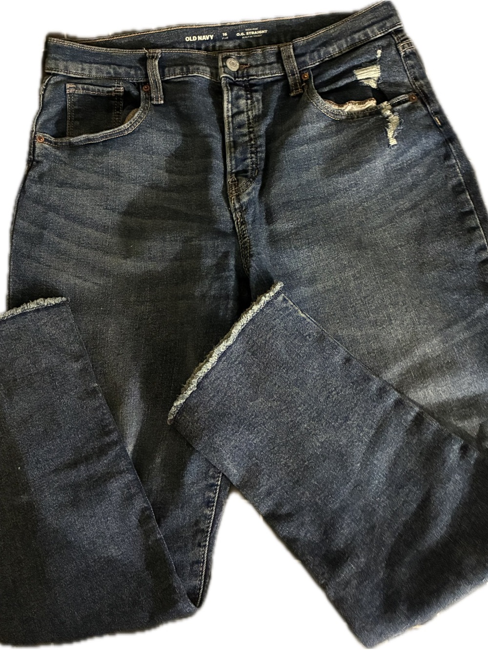 Old Navy Dark Indigo Kids Straight-Leg Jeans